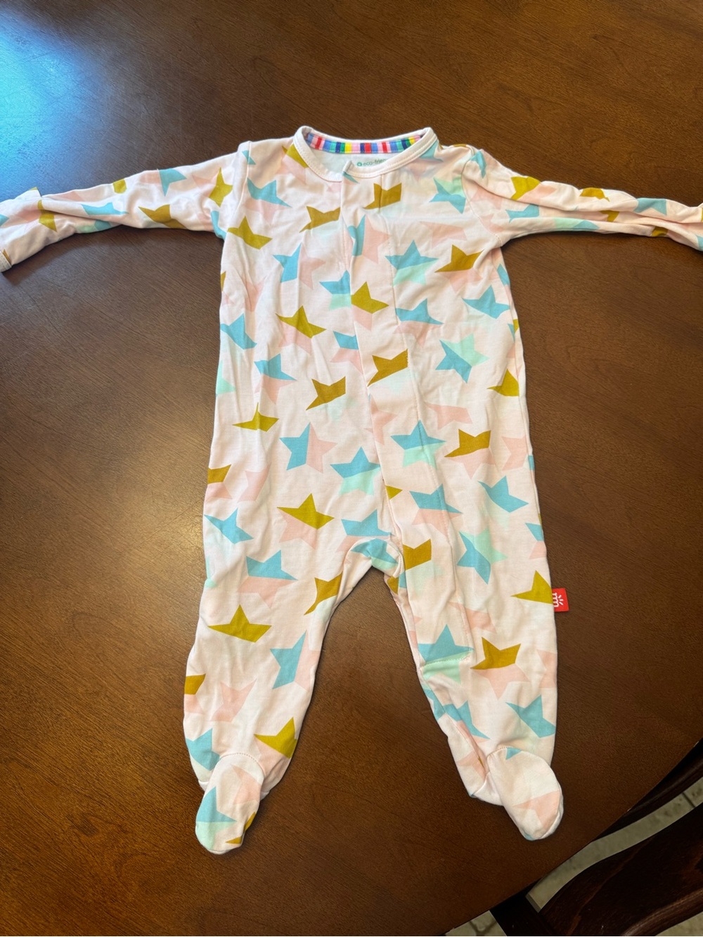 Magnetic Me Pink Footed One-Piece with Stars